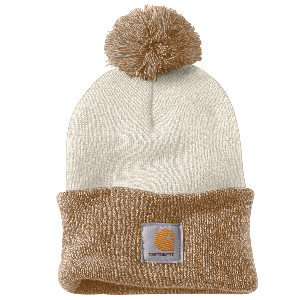 Carhartt hat with online pom pom