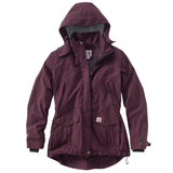 Carhartt Women's Shoreline Waterproof Jacket Deep Wine