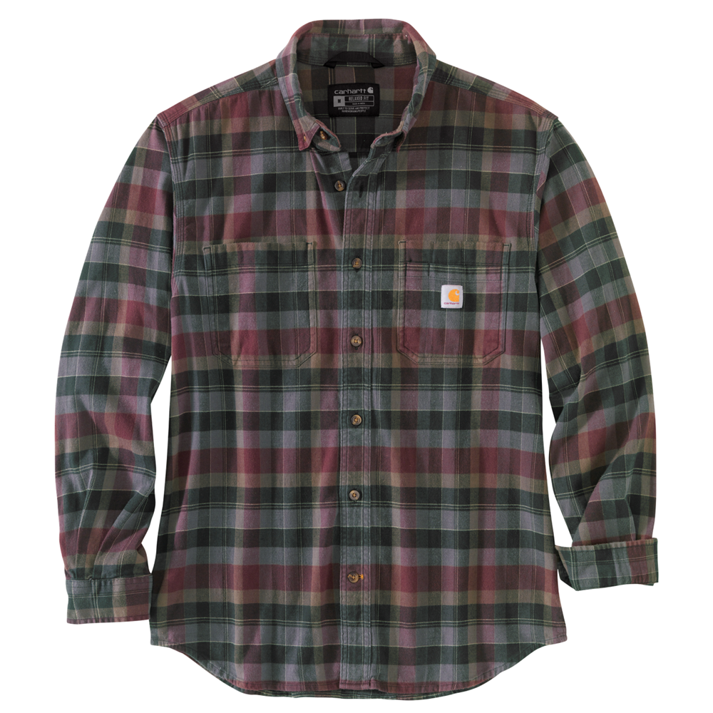 Carhartt long sleeve flannel deals