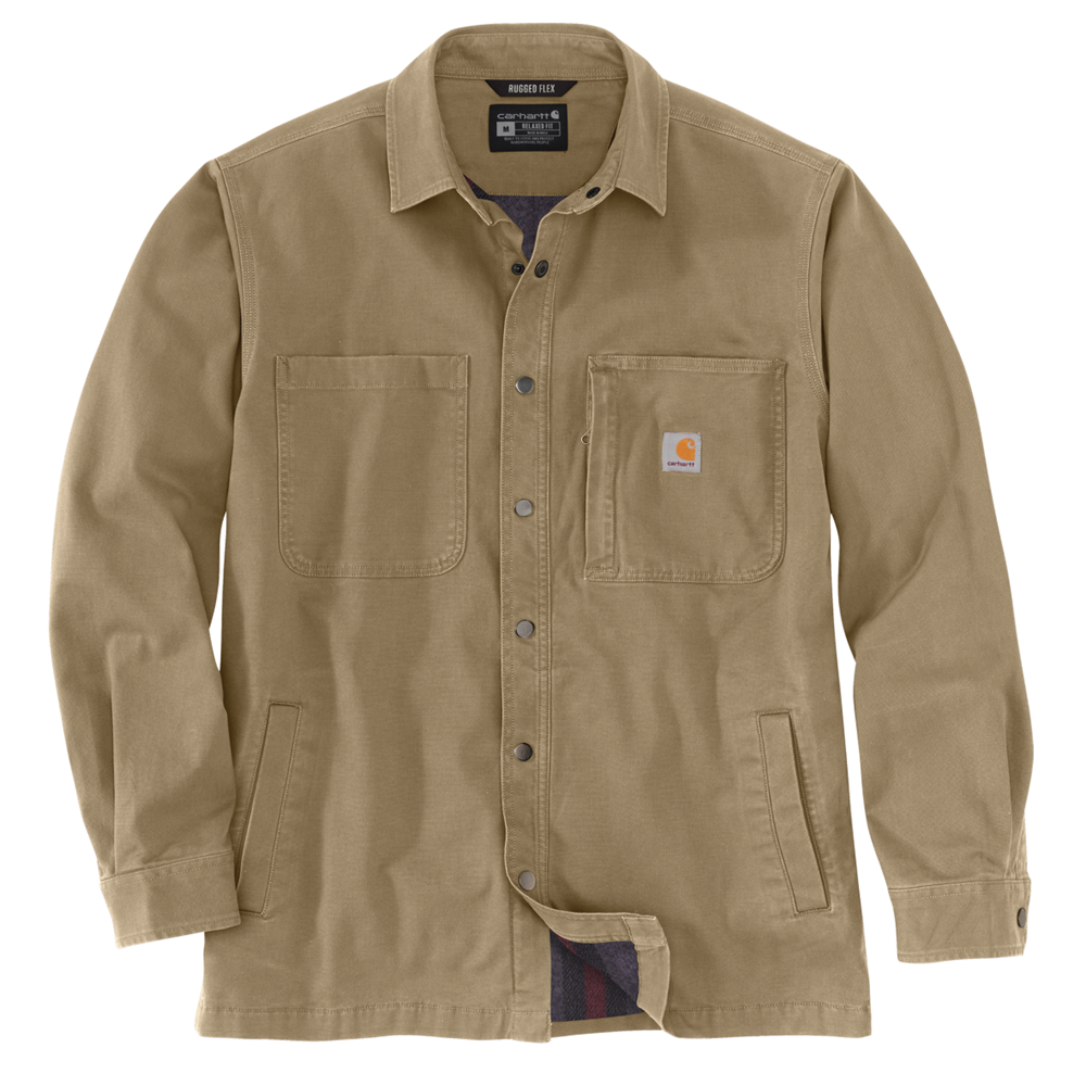 Carhartt Rugged flex Canvas-lined shirt-jac