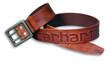 Carhartt 2217 Leather Logo Belt Brown