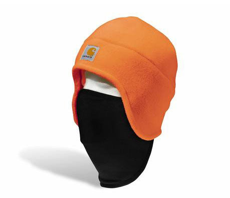 Carhartt A223 2 in 1 Hi Vis Fleece Cap Bright Orange