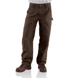 Carhartt B136 Double Front Dungarees Dark Brown