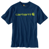 Carhartt K195 Logo T-Shirt Dark Cobalt Blue