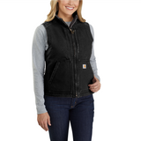 Carhartt 104224 Women's Washed Duck Sherpa lined vest