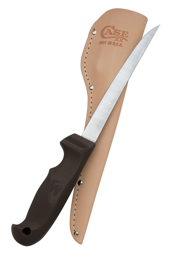 CASE SS Fillet knife w/ Leather Sheath
