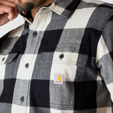 Carhartt 107013 loose fit Heavyweight plaid Shirt.