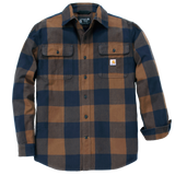 Carhartt 107013 loose fit Heavyweight plaid Shirt.