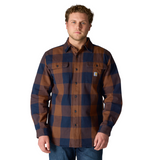 Carhartt 107013 loose fit Heavyweight plaid Shirt.