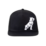 MACK FLAT BRIM DART TRUCKER Black