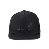 MACK Flat Brim Black On Black Trucker Cap