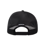 MACK Flat Brim Black On Black Trucker Cap