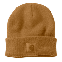 Carhartt A101070 Leather Label Beanie.