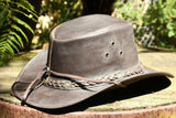 Oily Nubuck Cow Suede Leather Hat