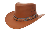 Oily Nubuck Cow Suede Leather Hat