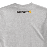 Carhartt K195 Logo T-Shirt Heather Grey Back