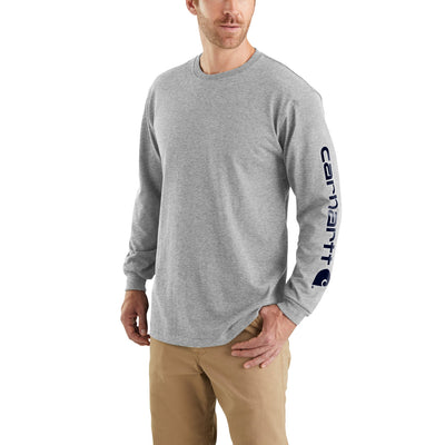 Carhartt K231 Long Sleeve T-Shirt Heather Grey