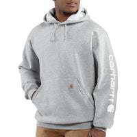 Carhartt K288 Midweight Logo Hoodie Heather Grey
